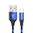 Joyroom Short Nylon USB Type-C Fast Charging Cable (25cm) - Blue